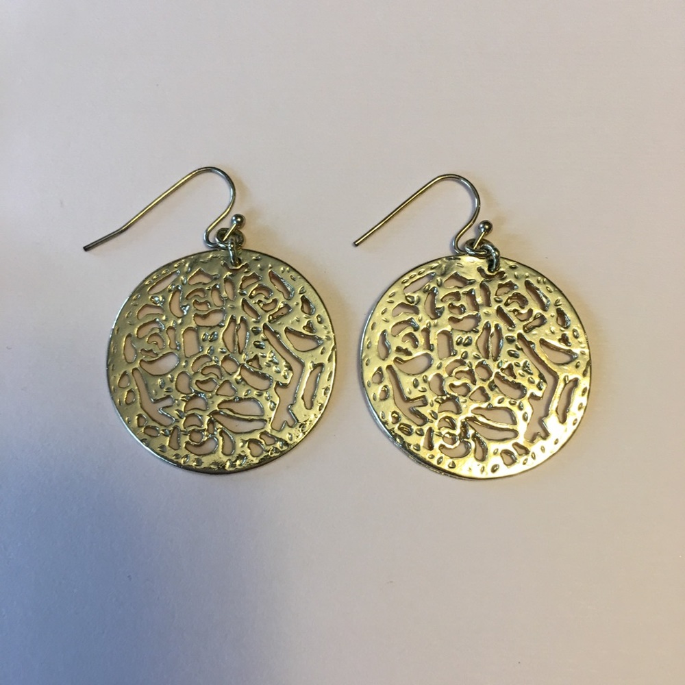 Gold Kendra Scott Circular Earrings
